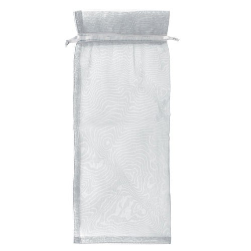 ORGANZA WINE BAG "TREPY" - Silver
