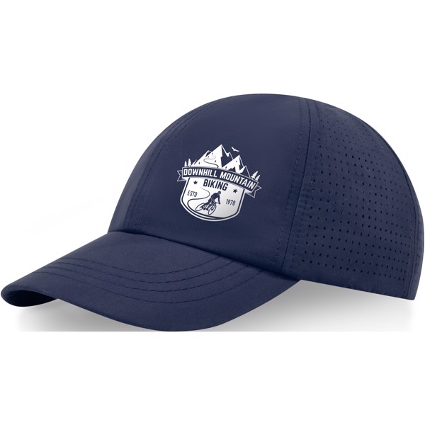 Mica 110 g/m² GRS recycelte Cool Fit Kappe mit sechs Segmenten - navy