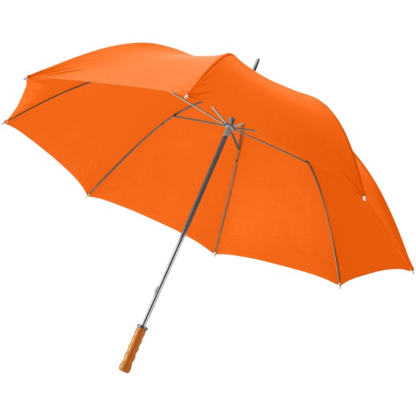 Karl 30" golfparaply med træhåndtag - Orange
