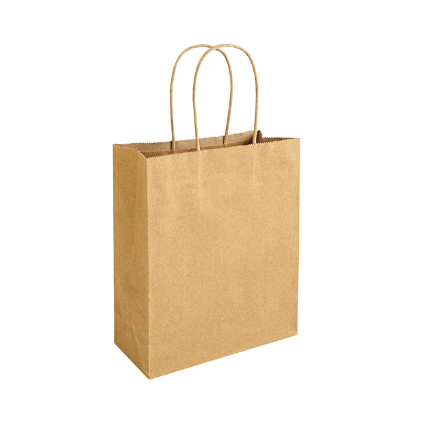 100% Recycled Paper 100 Gr/M2, Shopping Bag With Guesset