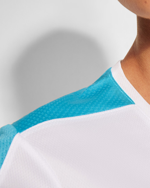 Suzuka T-Shirt - White/Turquoise / L