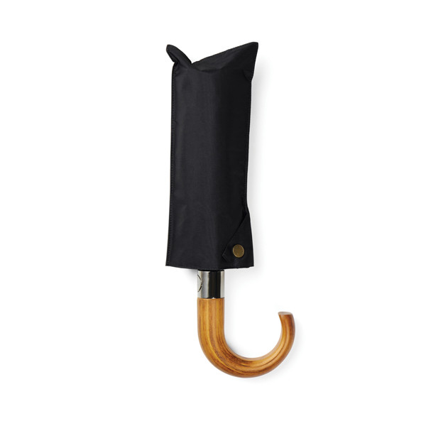 Vinga Bosler zložljiv dežnik, 21 in, rPET, 960 mm - Črna