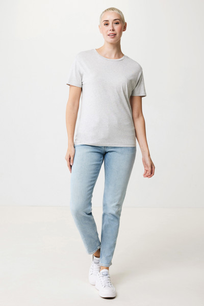 Dámské tričko IQONIQ Yala z recykl. bavlny - Light Heather Grey / M