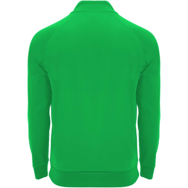 Felpa a maniche lunghe con zip a un quarto unisex da 200 g/m² Epiro - Verde felce / XL