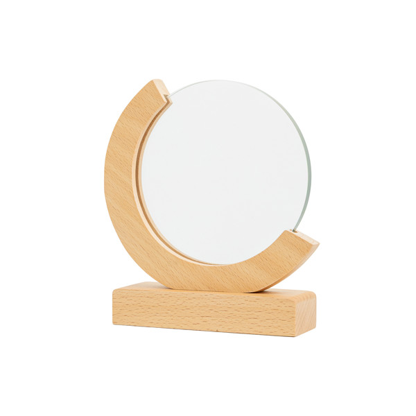 Troféu Redondo Em Madeira E Vidro, Caixa De Oferta - Castanho Claro