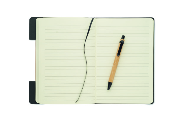 Carnet A5 RPET et stylo Notemix - Noir