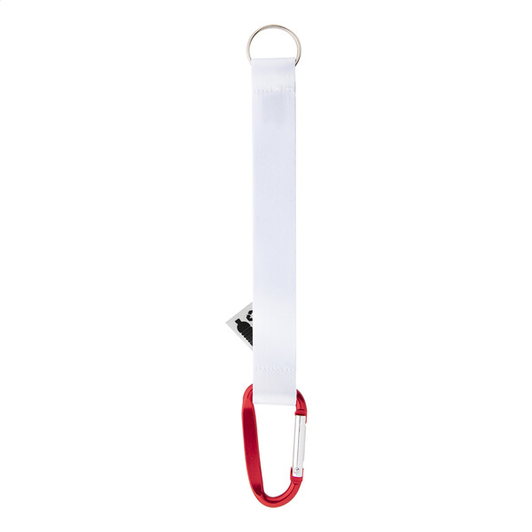 Personalizowany brelok Subiner RPET - Czerwony / Biały