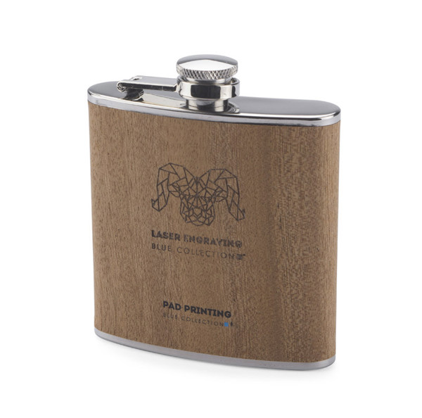 Hip flask RIDLEY 200 ml - brown