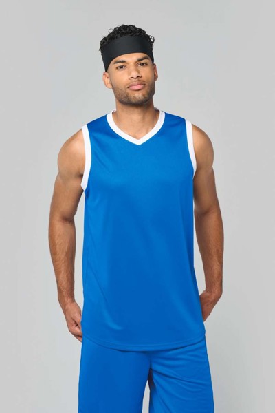 Men's Basketball Jersey - White / Black / M