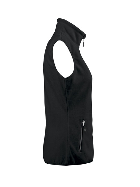 Printer Sideflip Lady Fleece Vest Black L