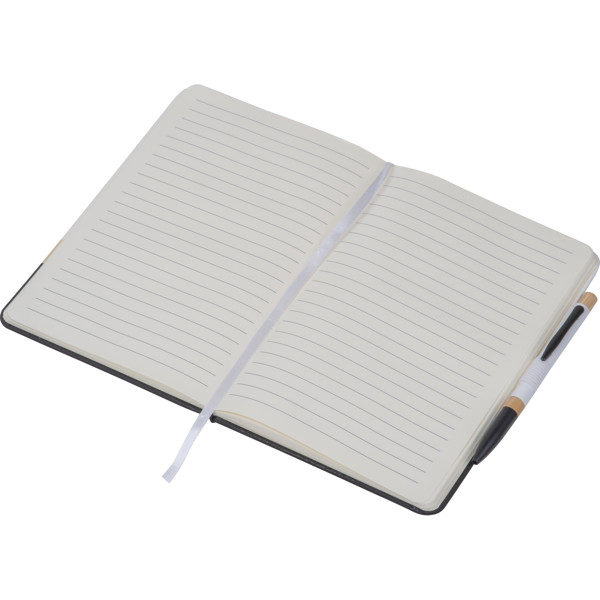 A5 notebook with ballpoint AVA - White