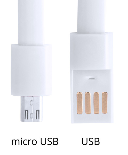 Bracelet Usb Charger Beth - White / Silver