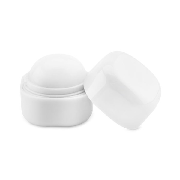 Lip balm in cube box Lips - White