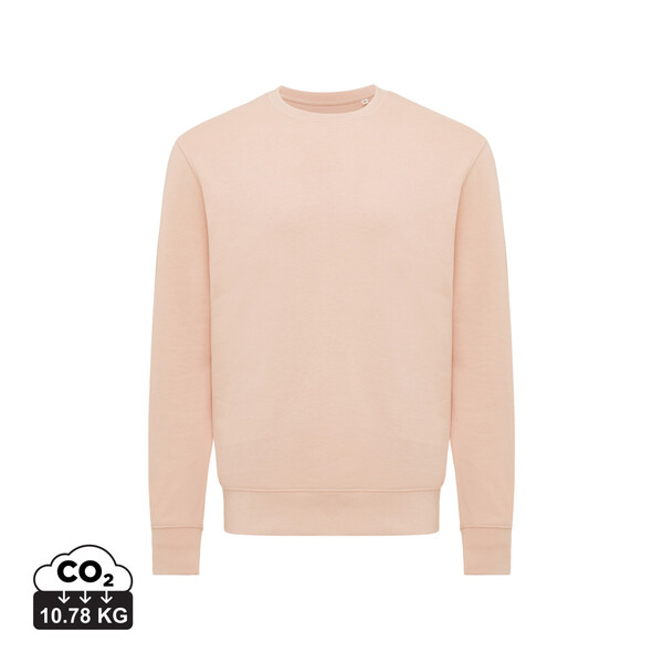 Sweater léger à col rond en coton recyclé IQONIQ Etosha - Peach Nectar / XXS