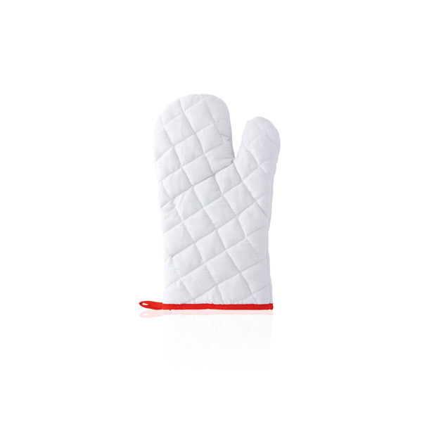 Kitchen Mitten Piper - White / Red