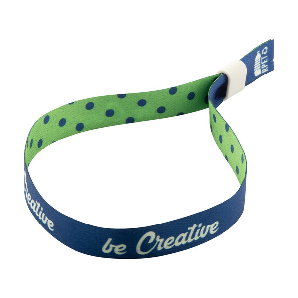 Bracelet festival personnalisable SuboWrist RPET - Blanc