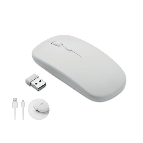 Rechargeable wireless mouse Curvy C - White