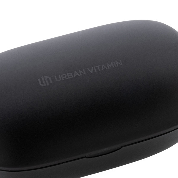 Ušesni čepki Urban Vitamin Palm Springs, ENC, 20 ur predvajanja - Črna