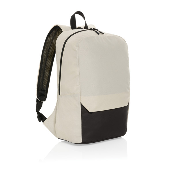 Batoh na 15.6" notebook Kazu z RPET AWARE™ - Off White