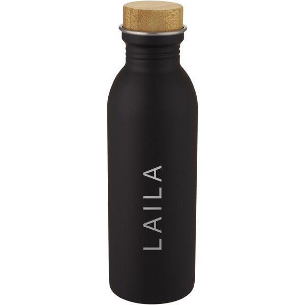 Kalix 650 ml stainless steel water bottle - Black
