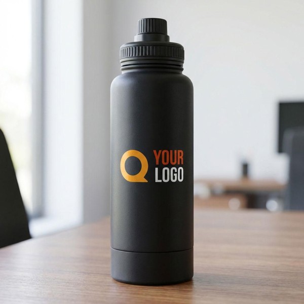 Garrafa em aço inoxidável Nathaniel - branco