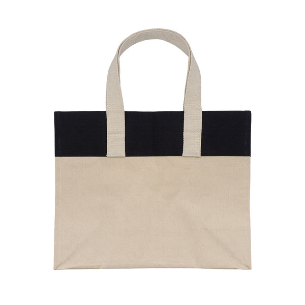 Alinea cotton bag with pocket - Black