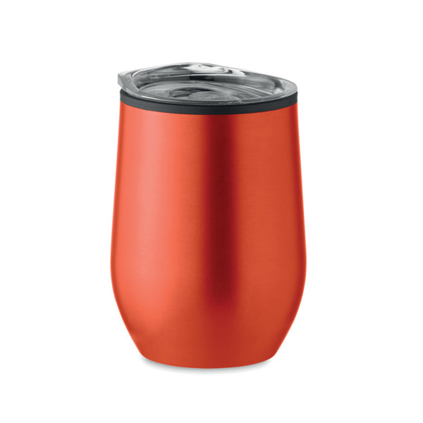 Potovalna skodelica Chin Chan, nerjaveče jeklo, 350 ml - Rdeča