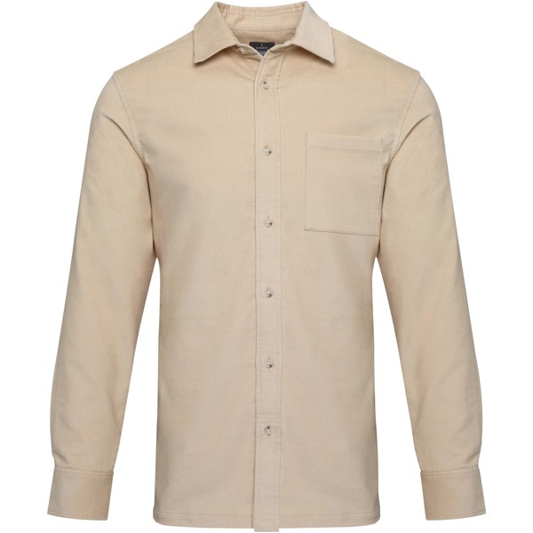 Camicia unisex in velluto a coste Alum - Oatmeal / XXL
