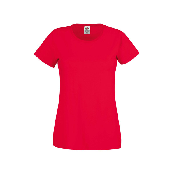 T-Shirt Original T Ladies 145G - 100% Algodão - Vermelho / XL