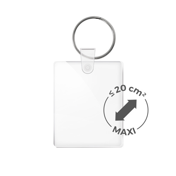 KEY RING CREATION PMMA EP 3mm MAXI 20 cm2 - Transparent / Creation_OEM
