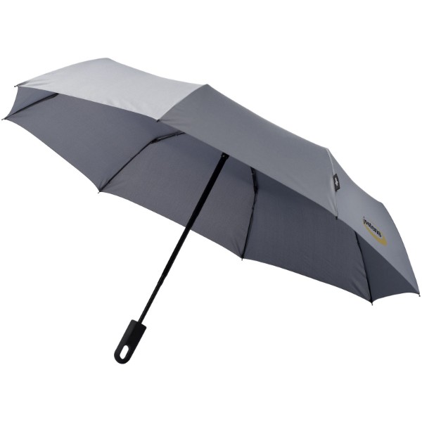 Ombrello pieghevole Trav da 21,5" con chiusura/apertura automatica - Grigio