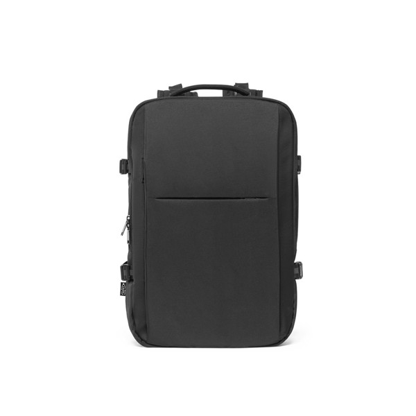 DALLAS. High-density recycled 600D polyester travel backpack for 17'3" laptop