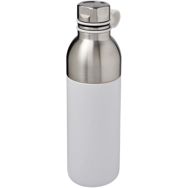 Koln 590 ml copper vacuum insulated sport bottle - White