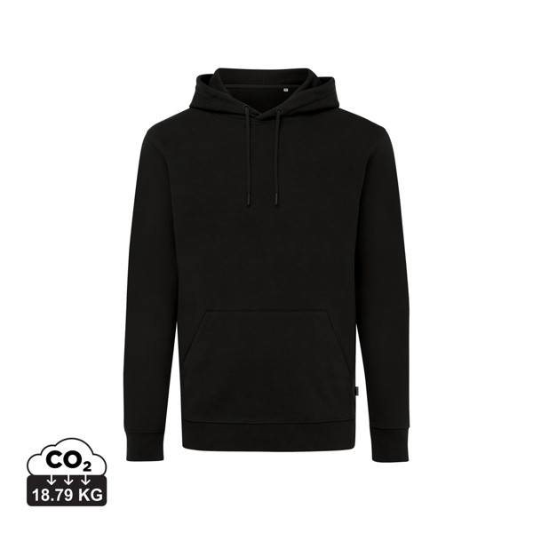 Sweat à capuche en coton recyclé Iqoniq Jasper - Noir / XXL