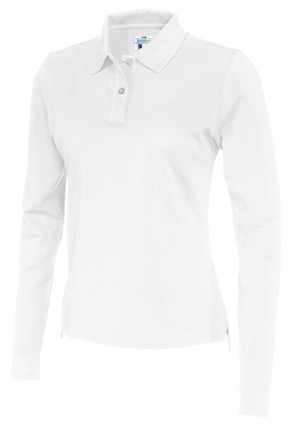 Cottover Gots Pique Long Sleeve Lady white L