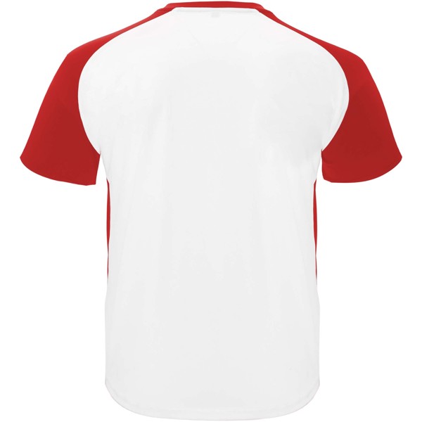 T-shirt sportiva a maniche corte da bambino da 140 g/m² Bugatti - Bianco / Rosso / 4