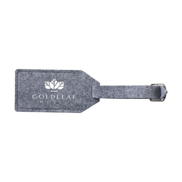 RPET Felt GRS Luggage Tag luggage tag - Grey