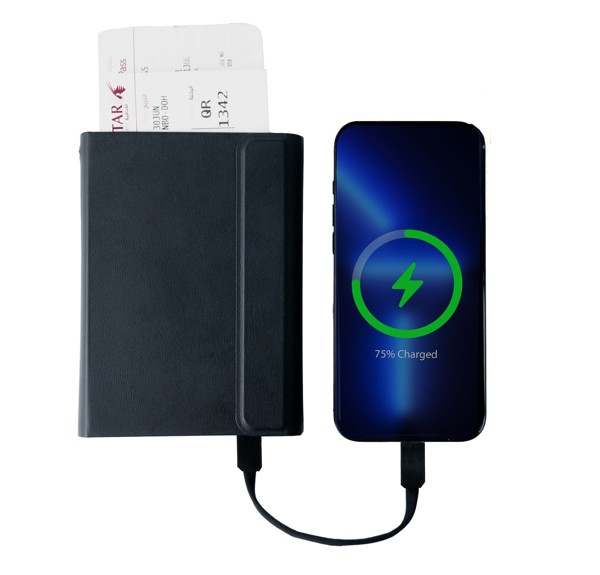 Cestovná powerbanka na pás s RFID ochranou 4000mAh