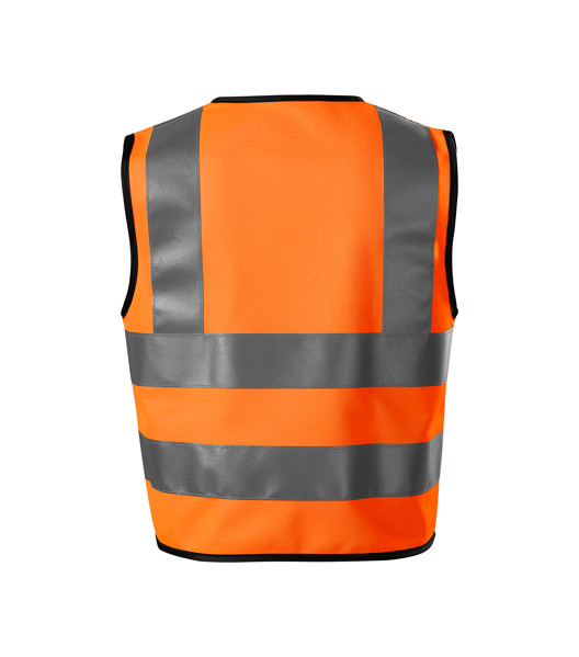Bezpečnostní Vesta Dětská Rimeck® Hv Bright - Fluorescenční Oranžová / 104 - 128 cm/4 - 6 let