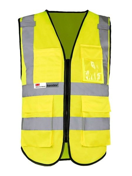 Multifunctional Safety Vest „Munich“ - Yellow / L/XL