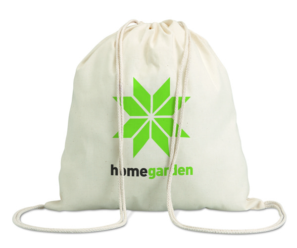 Hundred drawstring bag cotton 100g/m²,41x37cm