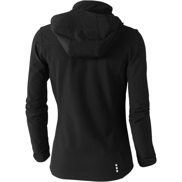 Langley softshell dame jakke - Ensfarvet Sort / S