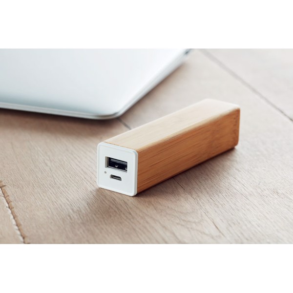 MB - Power bank bamboo 2200 mAh Powerbam