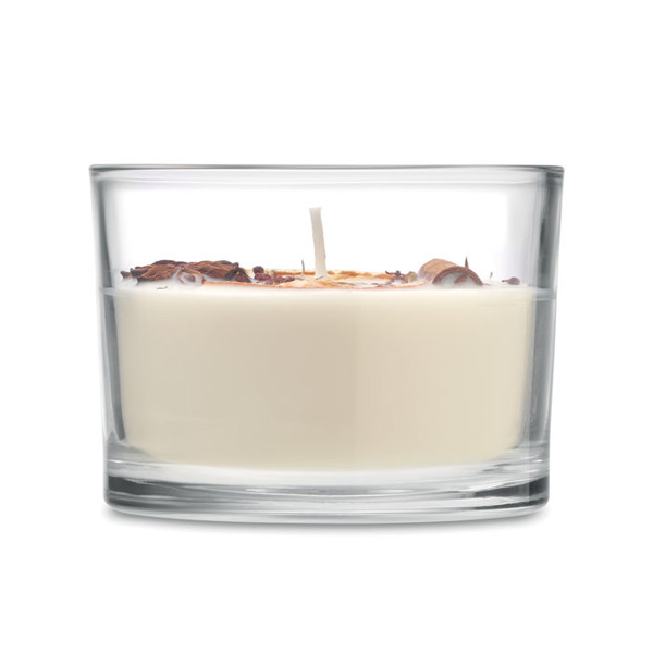 Glass candle citrus scent, 300 gr, 50h burn time