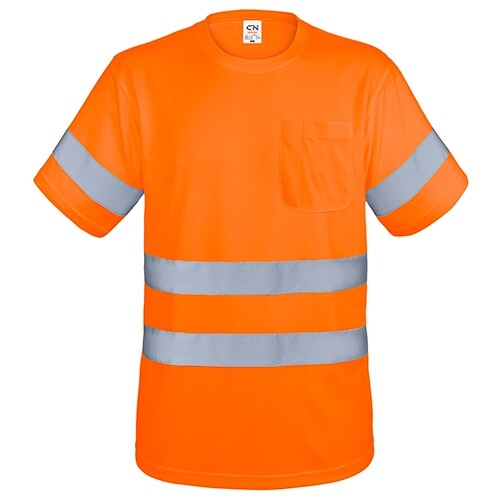 T-SHIRT COM BOLSO E FAIXAS REFLETIVAS "KRZ" -