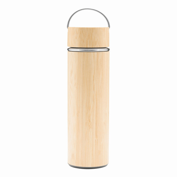 Insulated Travel Mug Bamboo Hot
