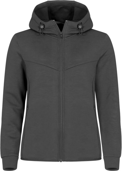 Ladies' Hooded Sweat Jacket Clique | Hayden Sweat Jacket Women - Black / XS