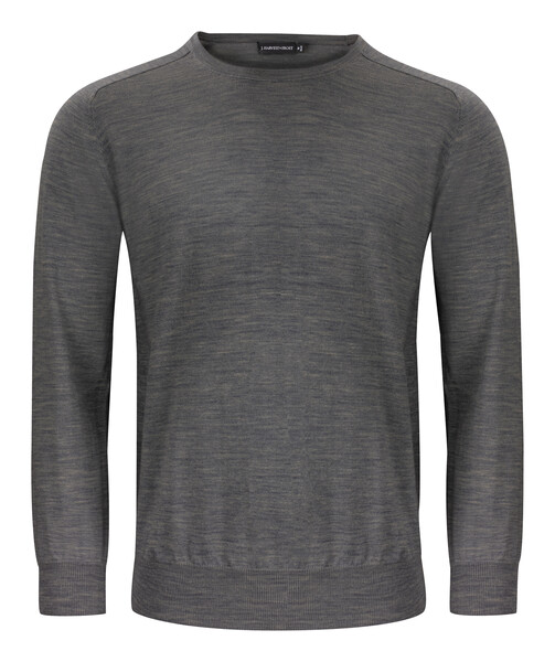 Merino U-Neck Dark Grey melange XL