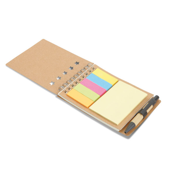Multibook notepad, pen, sticky notes, 40 sheets