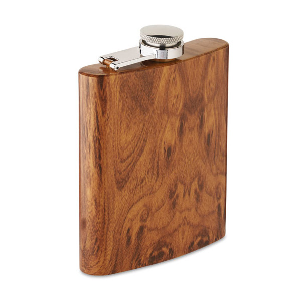 Namib hip flask, recycled steel, 190 ml